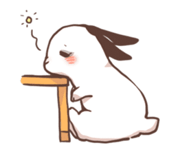 Long Furry Bunny and Short Furry Bunny sticker #11521037