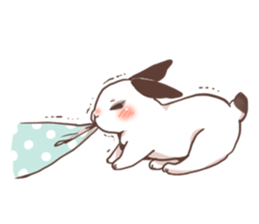 Long Furry Bunny and Short Furry Bunny sticker #11521040