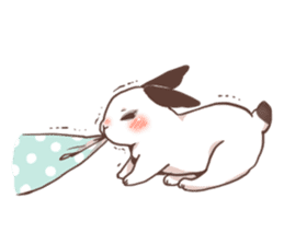 Long Furry Bunny and Short Furry Bunny sticker #11521040