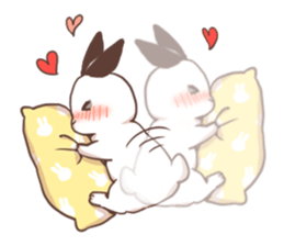 Long Furry Bunny and Short Furry Bunny sticker #11521041