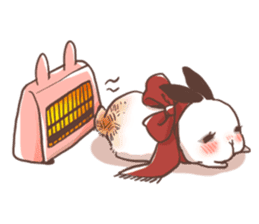 Long Furry Bunny and Short Furry Bunny sticker #11521042