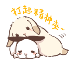 Long Furry Bunny and Short Furry Bunny sticker #11521045