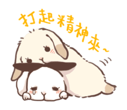 Long Furry Bunny and Short Furry Bunny sticker #11521045