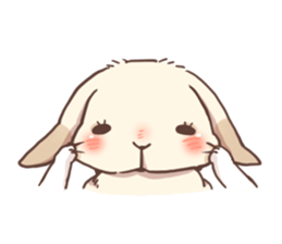 Long Furry Bunny and Short Furry Bunny sticker #11521046