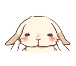 Long Furry Bunny and Short Furry Bunny sticker #11521046
