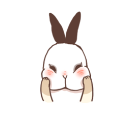 Long Furry Bunny and Short Furry Bunny sticker #11521047