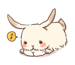 Long Furry Bunny and Short Furry Bunny sticker #11521049