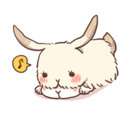 Long Furry Bunny and Short Furry Bunny sticker #11521049