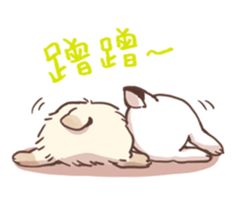 Long Furry Bunny and Short Furry Bunny sticker #11521054
