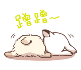 Long Furry Bunny and Short Furry Bunny sticker #11521054