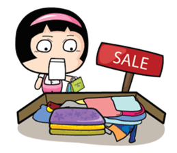 Aromi adorable little girl 2. sticker #11521127