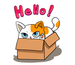 Playful cat. sticker #11521258