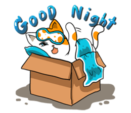 Playful cat. sticker #11521265