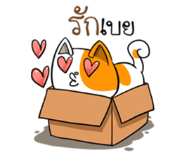 Playful cat. sticker #11521266
