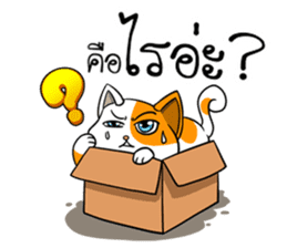 Playful cat. sticker #11521269