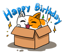 Playful cat. sticker #11521278