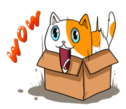 Playful cat. sticker #11521281