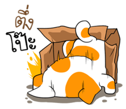 Playful cat. sticker #11521285