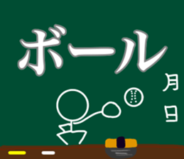 Let's go baseball team sticker #11521596