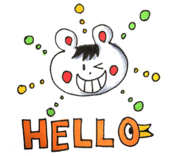 hair hair animals sticker #11521723