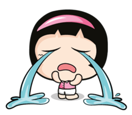 Aromi adorable little girl. sticker #11521942