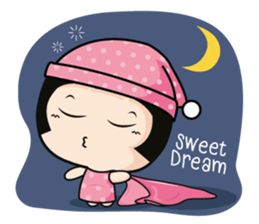 Aromi adorable little girl. sticker #11521945