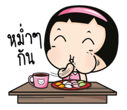 Aromi adorable little girl. sticker #11521971