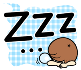 Sociable woman's stickers(Black and big) sticker #11522215