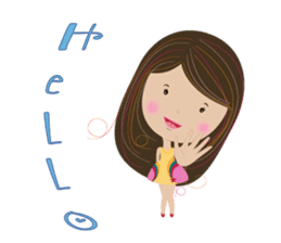 Sweet couple with a cute stickers. sticker #11523099