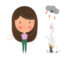 Sweet couple with a cute stickers. sticker #11523100