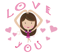 Sweet couple with a cute stickers. sticker #11523108