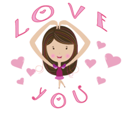 Sweet couple with a cute stickers. sticker #11523108