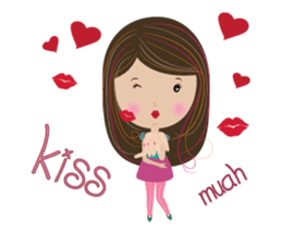 Sweet couple with a cute stickers. sticker #11523111