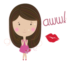 Sweet couple with a cute stickers. sticker #11523112