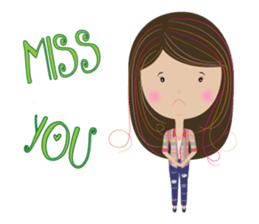 Sweet couple with a cute stickers. sticker #11523113