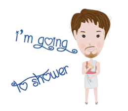 Sweet couple with a cute stickers. sticker #11523116