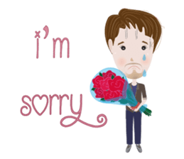 Sweet couple with a cute stickers. sticker #11523123