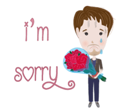 Sweet couple with a cute stickers. sticker #11523123