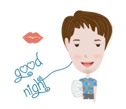 Sweet couple with a cute stickers. sticker #11523127