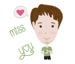 Sweet couple with a cute stickers. sticker #11523128