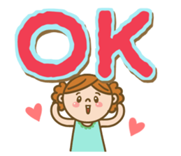 Pretty & big letter sticker #11523173