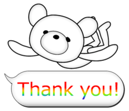 Feelings of bear! "Simple OK sticker" sticker #11523404