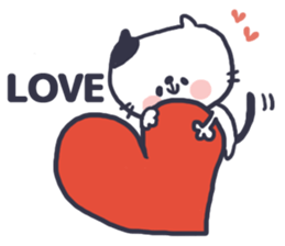 Cat convey love sticker #11523619
