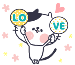 Cat convey love sticker #11523626