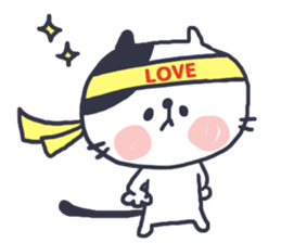 Cat convey love sticker #11523637