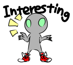 Alien to wear shoes. sticker #11523738