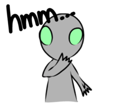 Alien to wear shoes. sticker #11523744