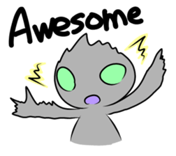 Alien to wear shoes. sticker #11523749