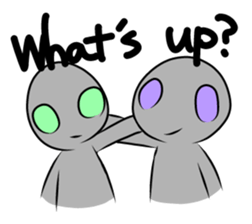 Alien to wear shoes. sticker #11523751