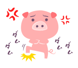 Daily life of the pig! sticker #11523781